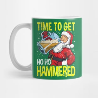 Santa Claus Time To Get Ho Ho Hammered Beer Drinking Mug